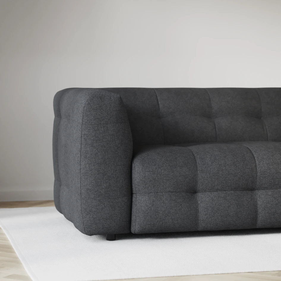 Bella - 3-sits soffa - Svart