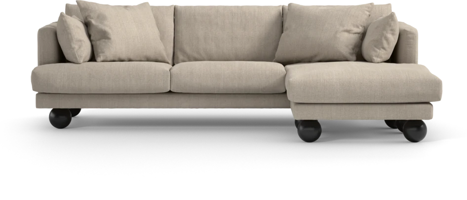 Harper - 4-sits med schäslong höger  - Beige