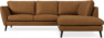 Madison Lux - 2-sits soffa med divan höger - Brun