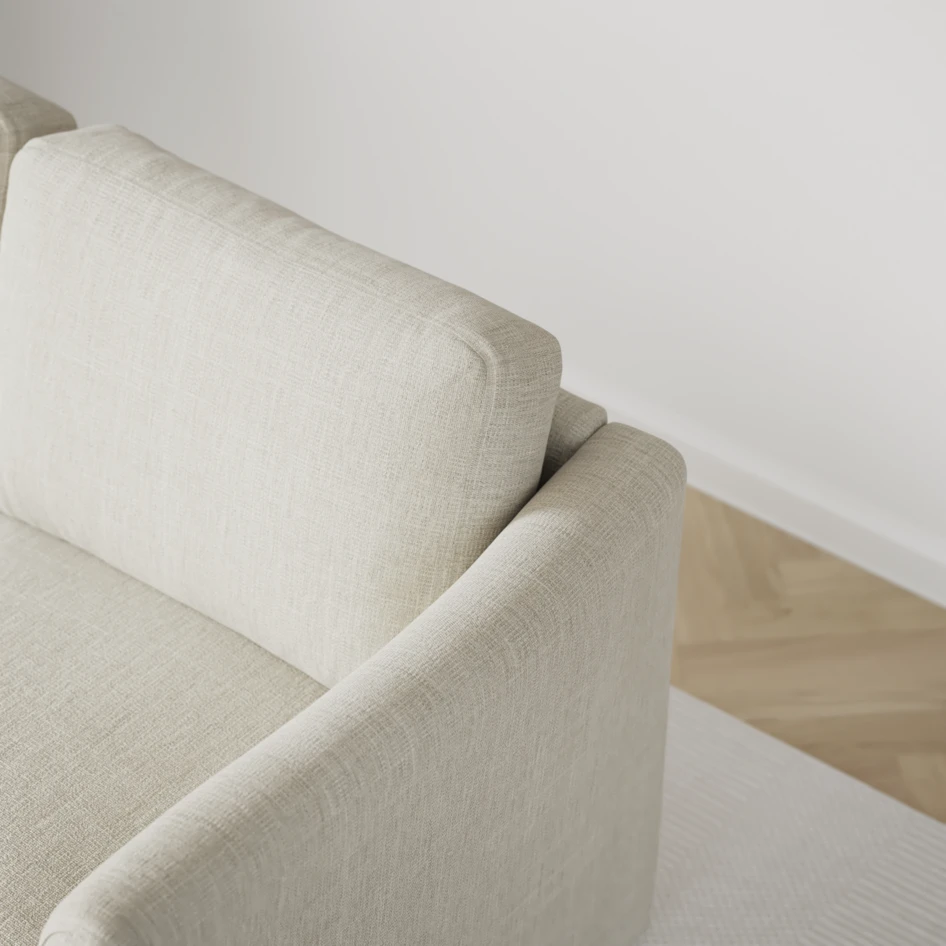 Öland - Bäddsoffa 3-sits, längsbäddad - Beige