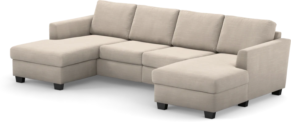 Friday - 2-sits soffa med två schäslonger - Beige