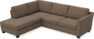 Friday - 2,5-sits soffa med divan vänster - Brun
