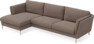 Madison - 3-sits soffa med schäslong vänster - Brun