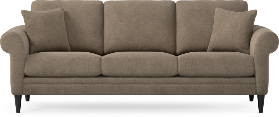 Eden - 3-sits soffa - Brun