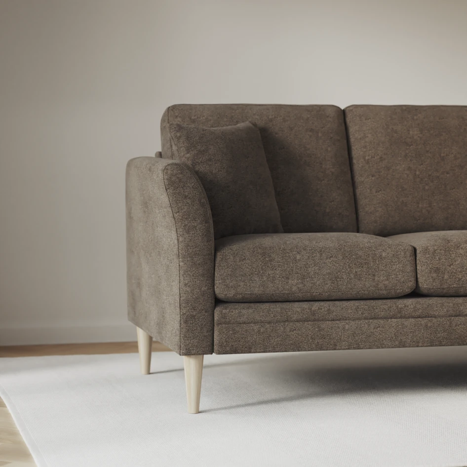 Eden - Hörnsoffa, 2+2-sits - Brun