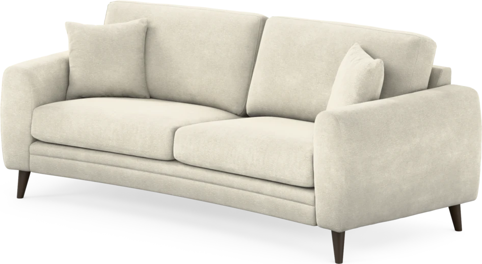 Eden - 2,5-sits soffa svängd - Vit