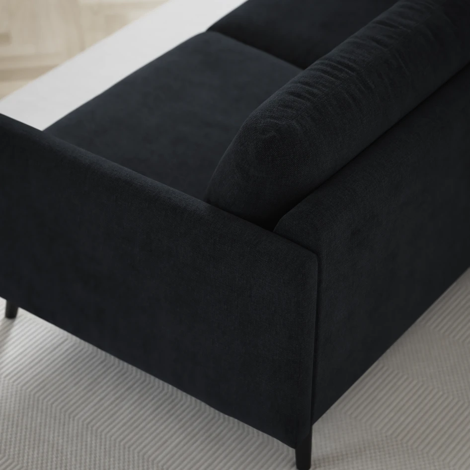 Madison Lux - 2-sits soffa med divan vänster och schäslong höger - Blå