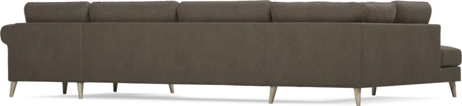 Bridge - 3-sits soffa med divan vänster och schäslong höger - Brun