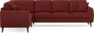 Eden - Hörnsoffa, 2+3-sits - Röd