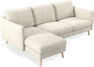 Madison Lux - 2-sits soffa med schäslong vänster - Vit