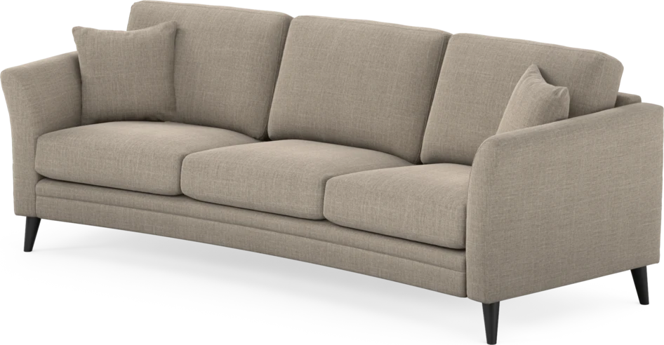 Eden - 3-sits soffa svängd - Beige