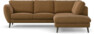 Madison - 2-sits soffa med divan höger - Brun