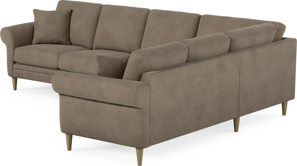 Eden - Hörnsoffa, 3+2-sits - Brun
