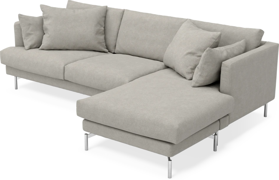 Harper - 4-sits med schäslong höger  - Beige