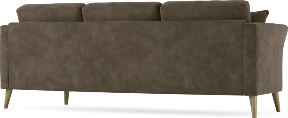 Eden - 3-sits soffa svängd - Brun