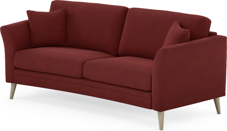 Eden - 2,5-sits soffa svängd - Röd