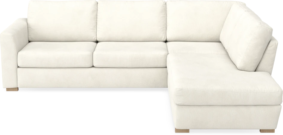 Friday - 2,5-sits soffa med divan höger - Vit