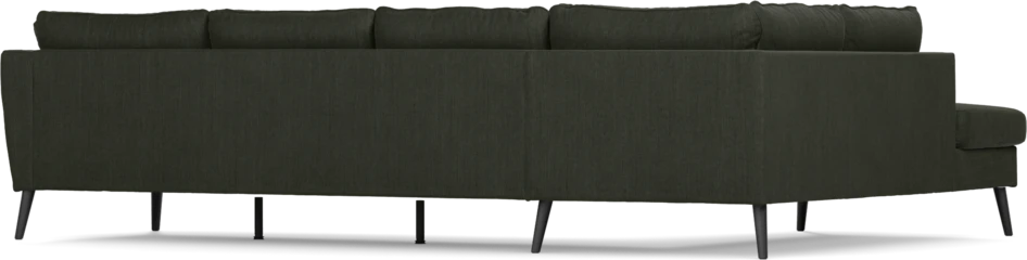 County - 3-sits soffa med divan vänster - Grön