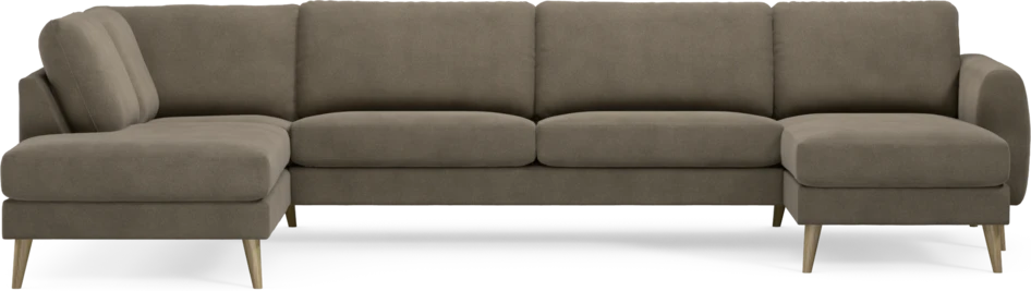 Bridge - 3-sits soffa med divan vänster och schäslong höger - Beige
