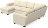 Friday - Hörnsoffa, 3+2-sits med schäslong vänster - Beige