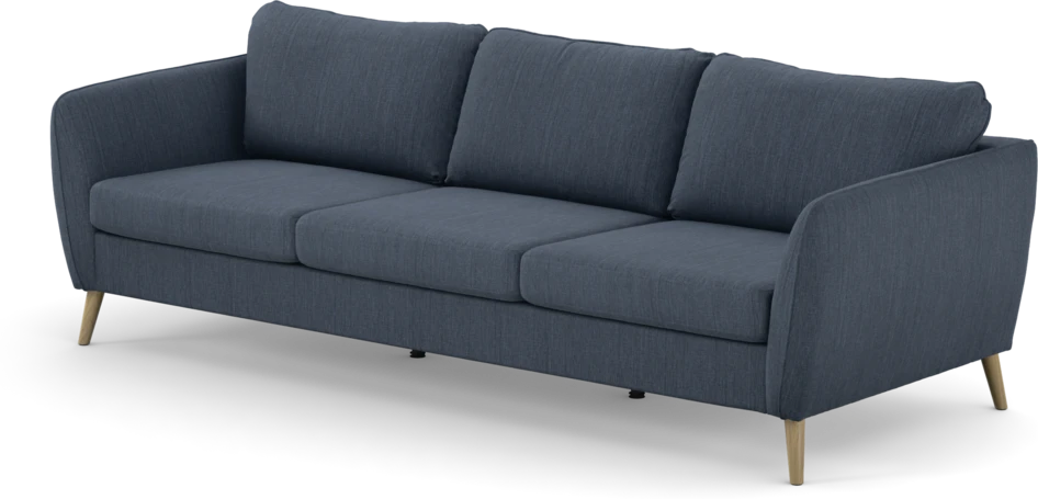 County - 3-sits soffa - Blå