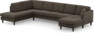 Eden - 3-sits soffa med divan vänster och schäslong höger - Gul