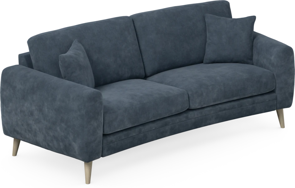 Eden - 2,5-sits soffa svängd - Blå