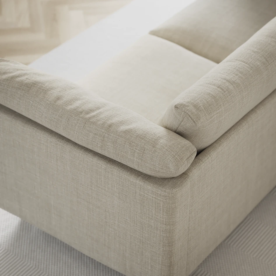 Cherrie - 4-sits soffa, fast klädsel - Beige