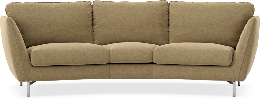 Madison - 3-sits soffa svängd, 70 cm - Brun
