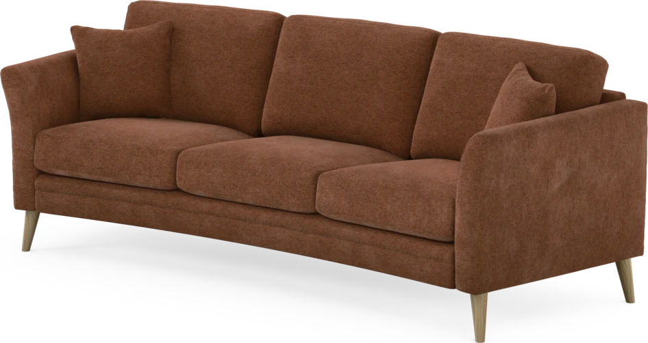 Eden - 3-sits soffa svängd - Orange