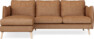 Madison Lux - 2-sits soffa med schäslong vänster - Orange