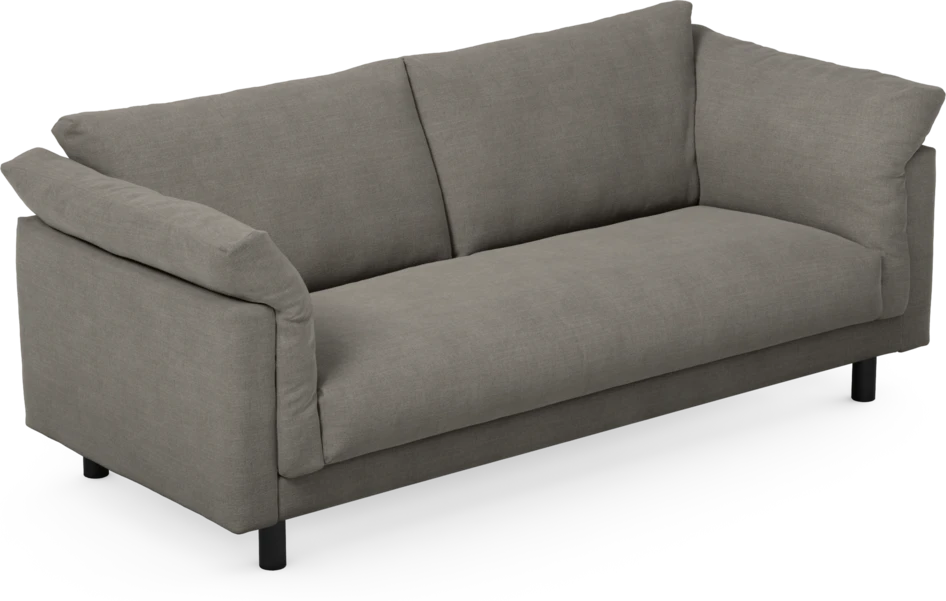 Cherrie - 2,5-sits soffa, hel dyna, fast klädsel - Grå