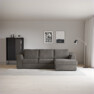 Friday - 3-sits soffa med schäslong höger - Grå