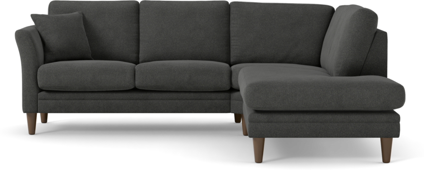 Eden - 2-sits soffa med divan - Svart