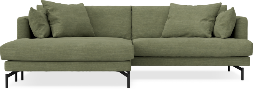 Harper - 4-sits med schäslong XL vänster - Grön