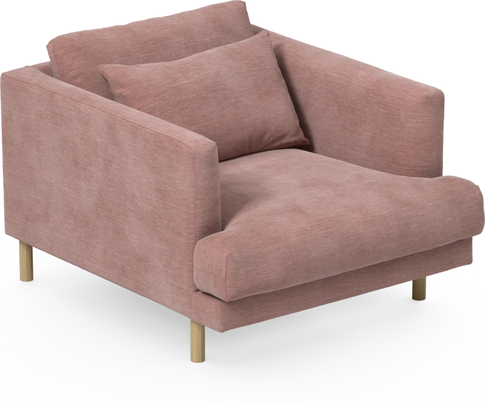 Harper - Fåtölj, 75 cm - Rosa