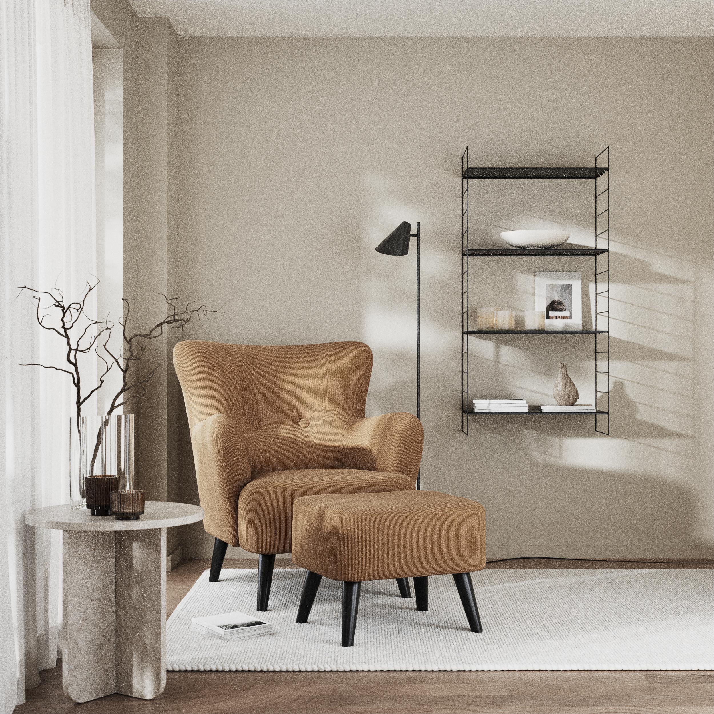 Timmy, Fåtölj med fotpall