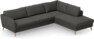 County - 2,5-sits soffa med divan höger - Grå