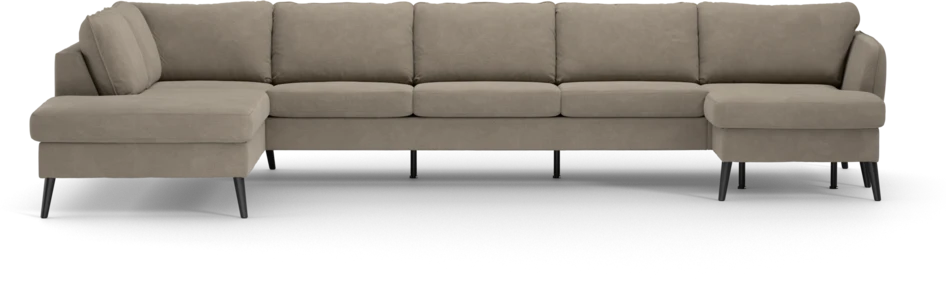 County - 4-sits soffa med divan vänster och schäslong höger - Beige