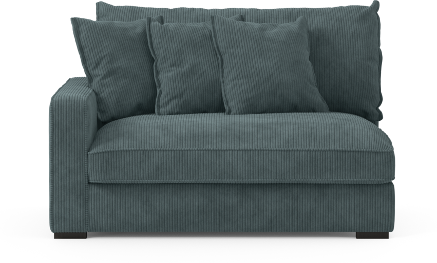 Rossi - 2-sits med armstöd vänster - Blå