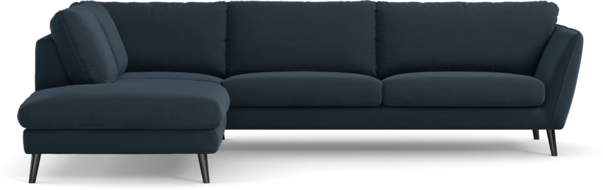 Madison - 3-sits soffa med divan vänster - Blå
