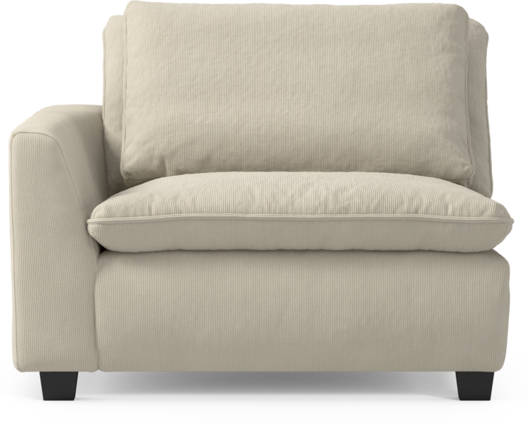 Bellora - 1-sits med armstöd vänster - Vit