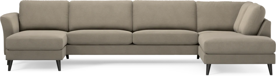 Bridge - 3-sits soffa med schäslong vänster och divan höger - Beige