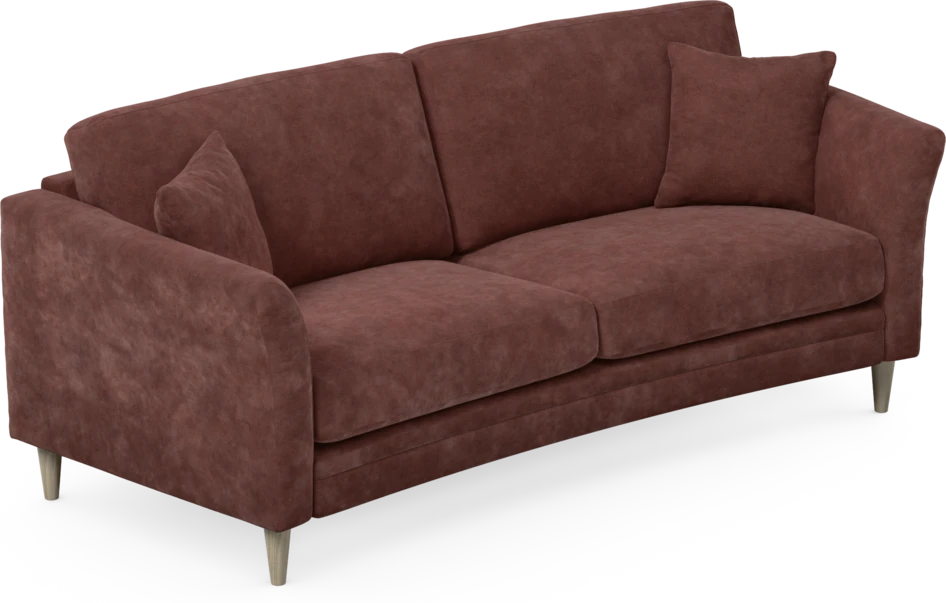 Eden - 2,5-sits soffa svängd - Röd