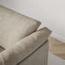 Cherrie - 3-sits soffa, hel dyna, fast klädsel - Beige
