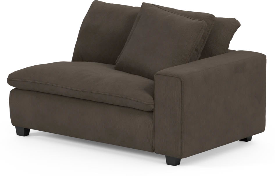 Bellora - 2-sits med armstöd höger - Brun