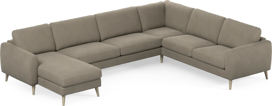 Bridge - Hörnsoffa, 3+2-sits med schäslong vänster - Beige