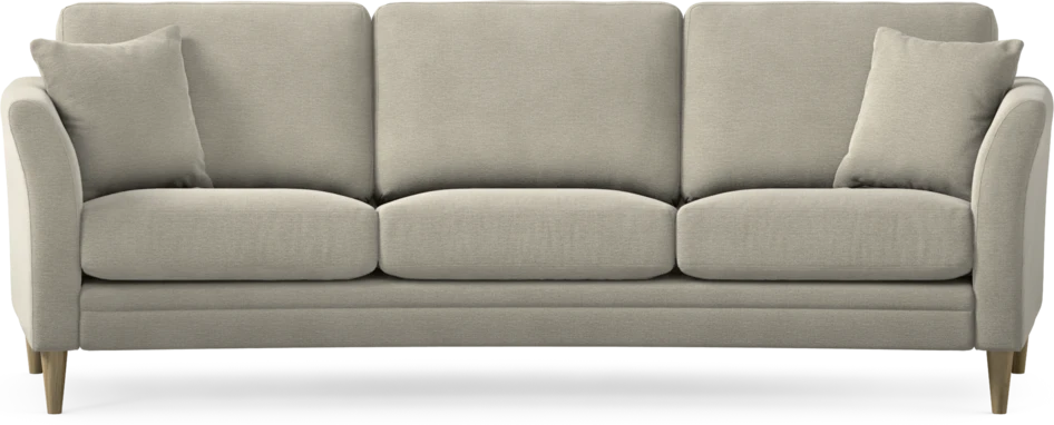 Eden - 3-sits soffa svängd - Brun