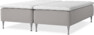 Delux Dream - Ramsäng, dubbelsäng med bäddmadrass - Grå