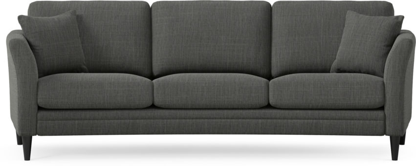 Eden - 3-sits soffa svängd - Grå